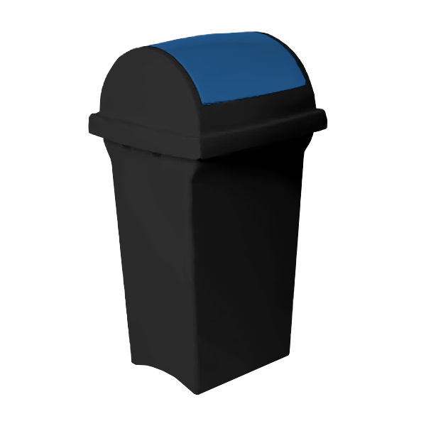 Pattumiera plastica riciclata Pattumiera Lt 50 colorata PSV