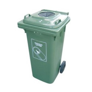 Contenitore UNI EN 840 con rotelle per raccolta differenziata