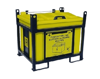 Esempio di contenitore per smaltimento accumulatori esausti